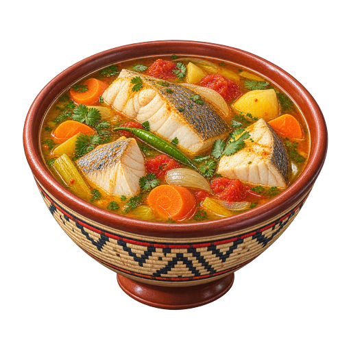 Eritrean Fish Soup sticker illustration