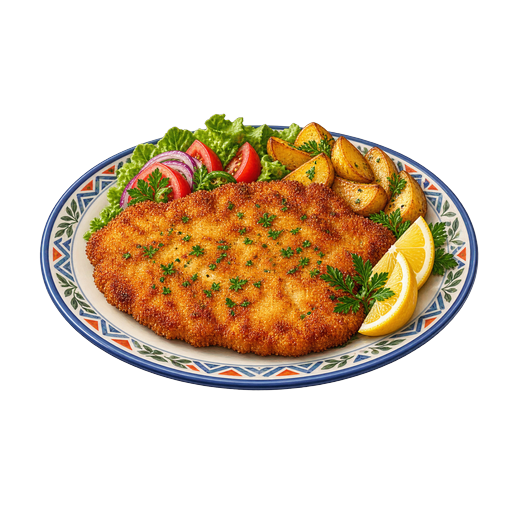 Cotoletta alla Milanese sticker illustration