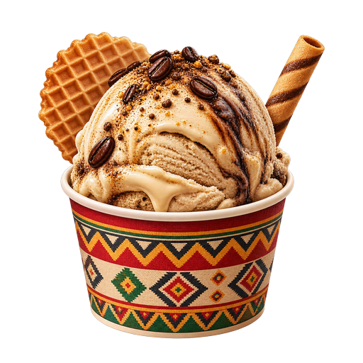Eritrean Gelato sticker illustration