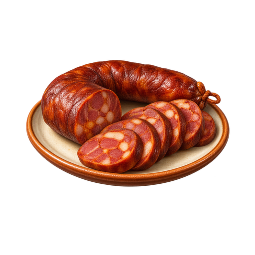 Galician Androlla Sausage sticker illustration