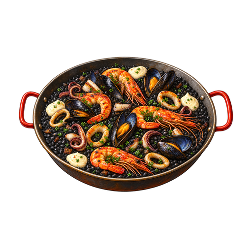 Black Rice sticker illustration