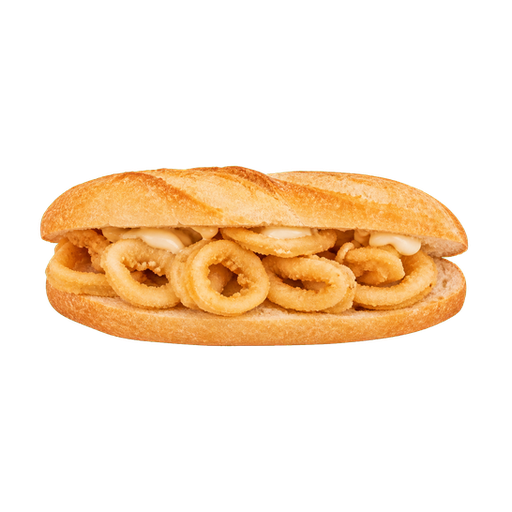Squid Sandwich sticker illustration