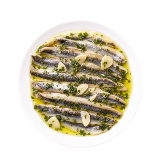 Marinated Anchovies sticker illustration