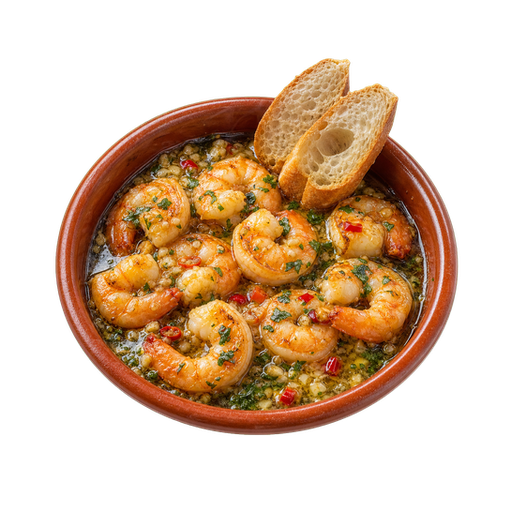 Garlic Shrimp sticker illustration