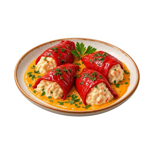 Stuffed Piquillo Peppers sticker illustration