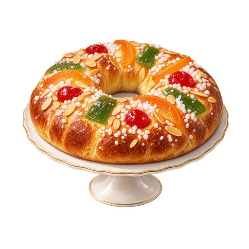 King's Cake sticker illustration