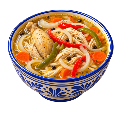 Belizean Escabeche sticker illustration