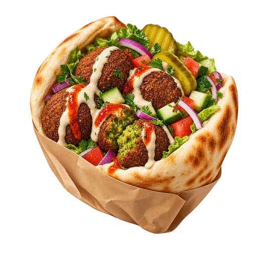 Falafel sticker illustration