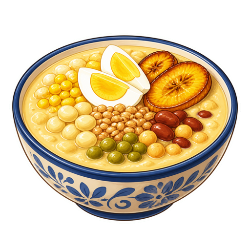 Fanesca sticker illustration