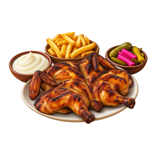 Grilled Chicken with Garlic sticker illustration