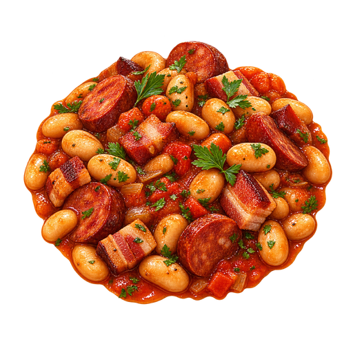 Fasolka po bretońsku (Baked beans) sticker illustration