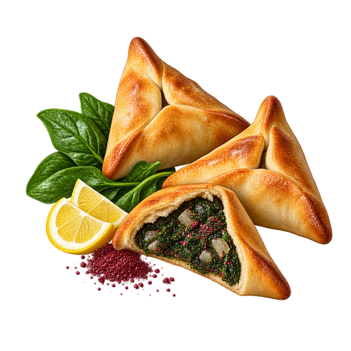 Spinach Triangles sticker illustration