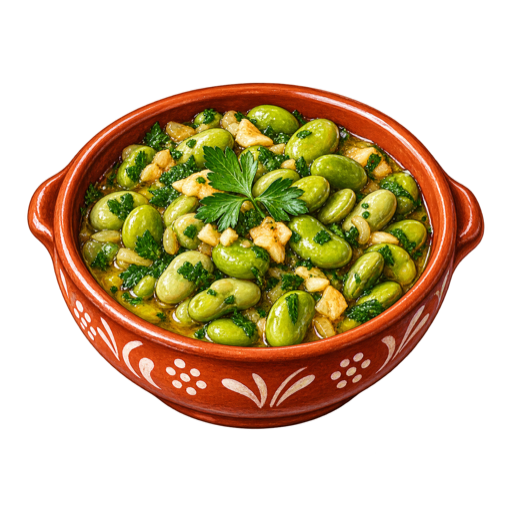 Favas à algarvia sticker illustration