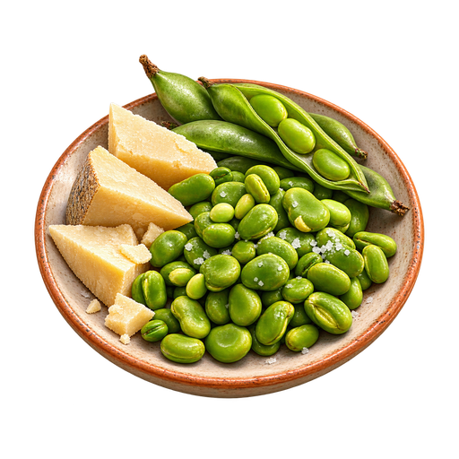 Fave e Pecorino sticker illustration