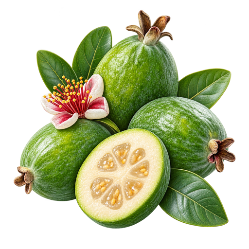 Feijoa sticker illustration
