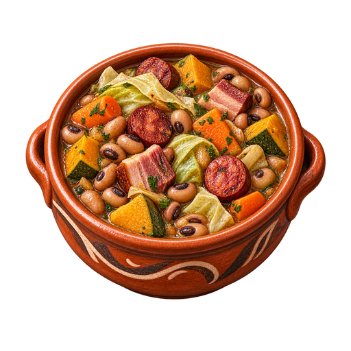 Cape Verdean Feijoada sticker illustration
