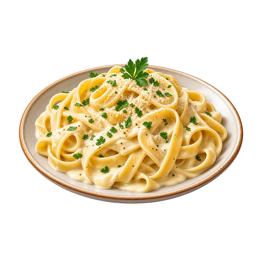 Fettuccine Alfredo sticker illustration