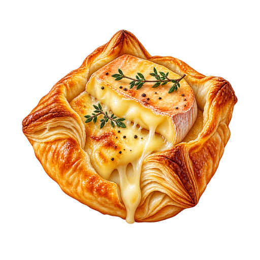 Feuilletés au Munster sticker illustration