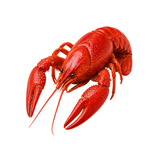 Crayfish sticker illustration