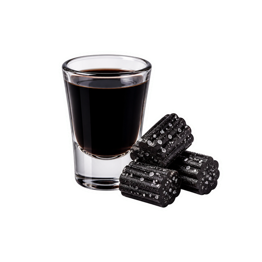 Salty Licorice Liqueur sticker illustration