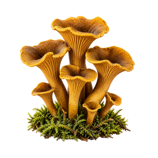 Funnel Chanterelle sticker illustration