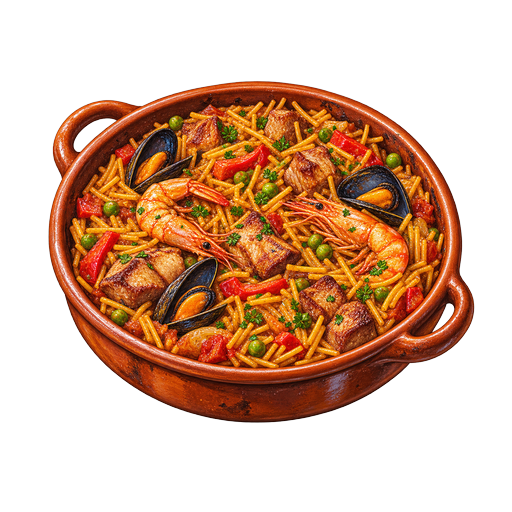 Catalan Noodle Casserole sticker illustration