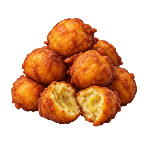 Fried Banana Balls sticker illustration