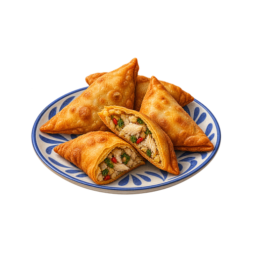 Fish Samosas Seychelloises sticker illustration
