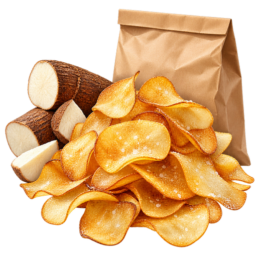 Cassava Chips sticker illustration