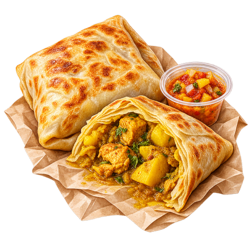 Roti Parcel sticker illustration