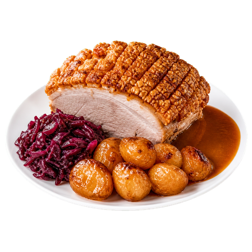 Flæskesteg (Roast Pork) sticker illustration
