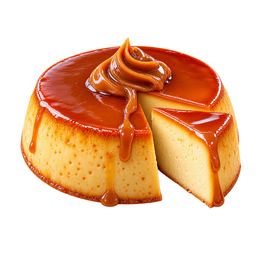 Flan de Arequipe sticker illustration