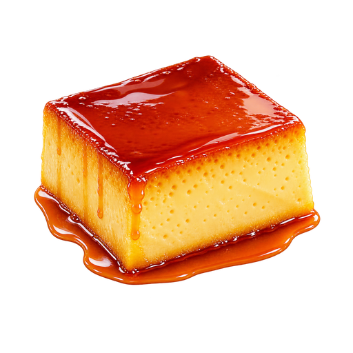 Cheese Flan sticker illustration