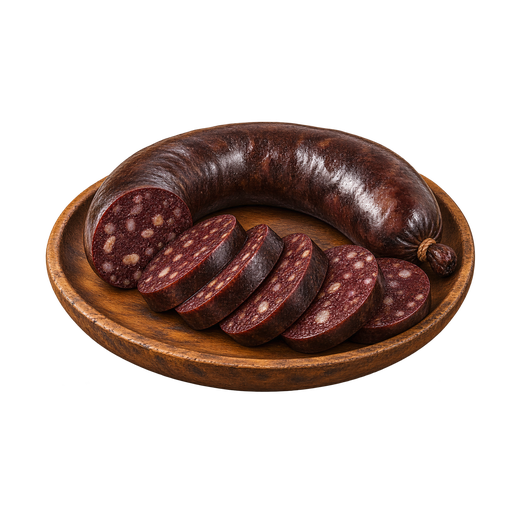 Faroese Blood Sausage sticker illustration