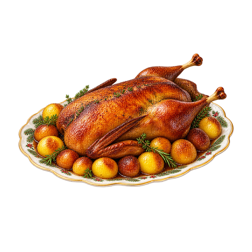 Faroese Christmas Duck sticker illustration
