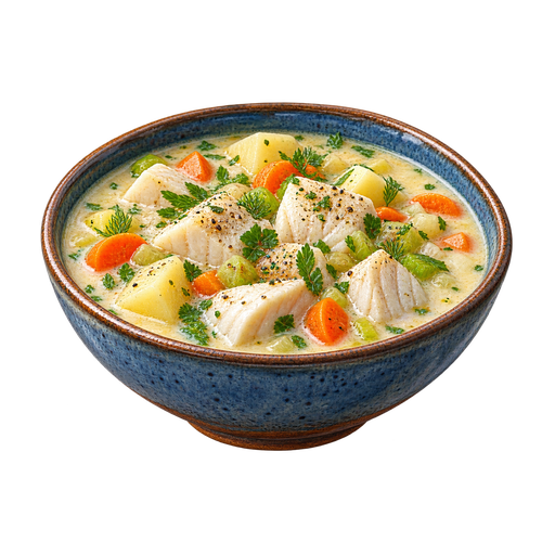 Faroese Fish Soup sticker illustration
