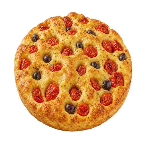 Focaccia Barese sticker illustration