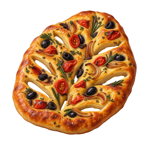Fougasse Monégasque sticker illustration