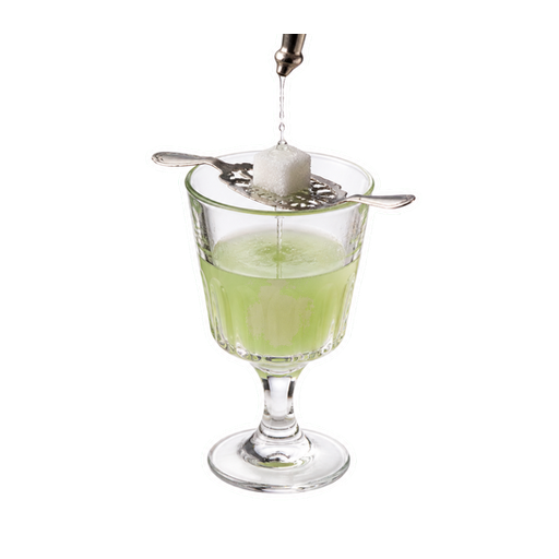 Absinthe sticker illustration