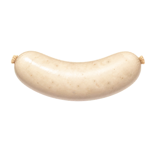 White Sausage sticker illustration