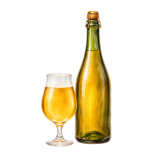 French Cider sticker illustration