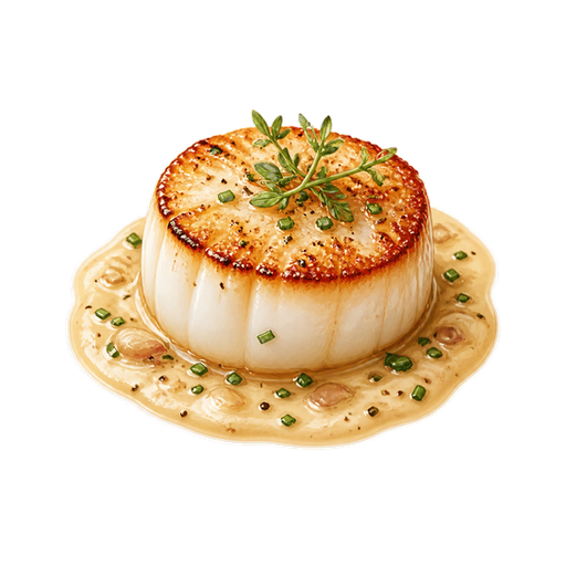 Scallops sticker illustration