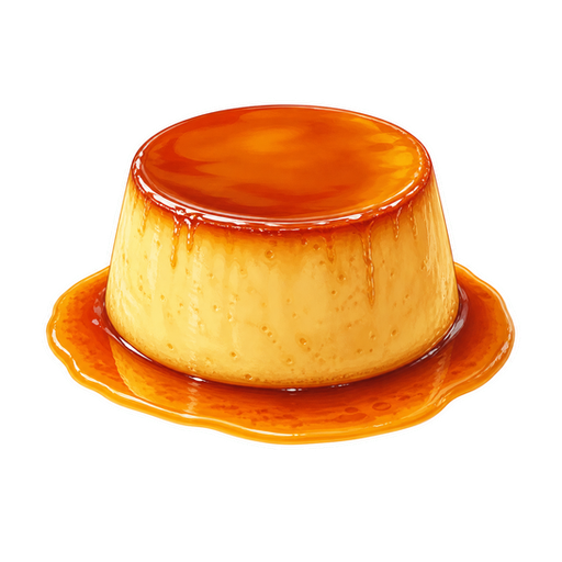 Creme Caramel sticker illustration