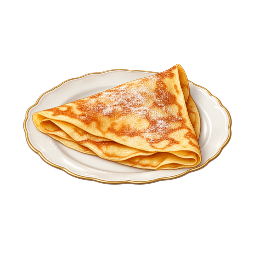 Crepe sticker illustration