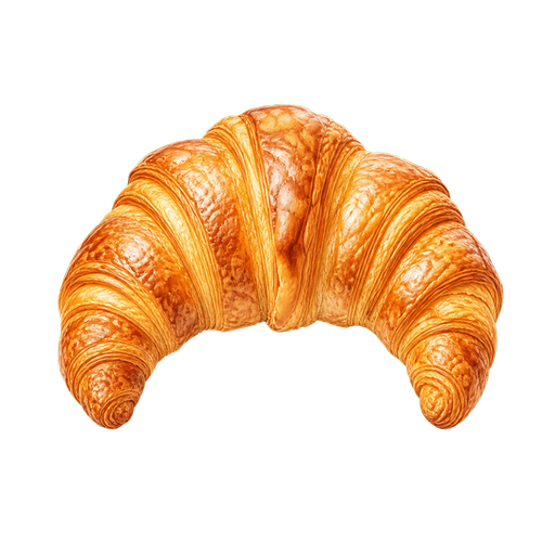 Croissant sticker illustration