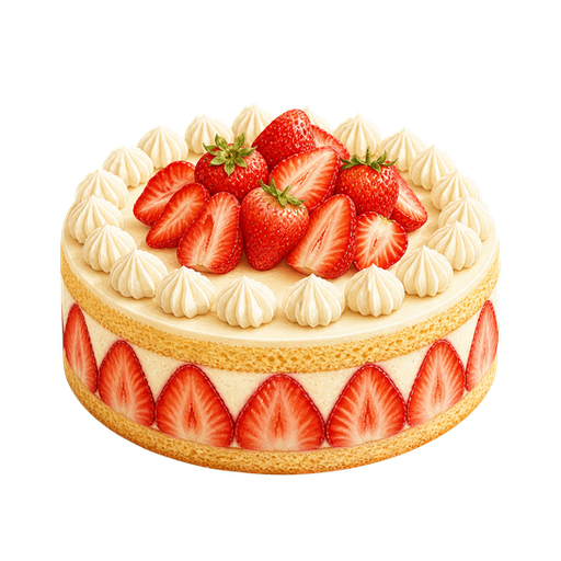 Fraisier sticker illustration