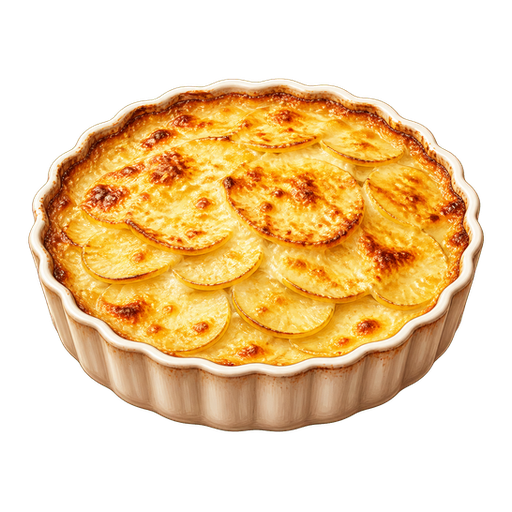 Dauphinois Gratin sticker illustration