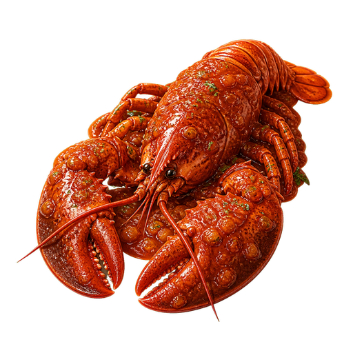 Lobster in Tomato-Cognac Sauce sticker illustration