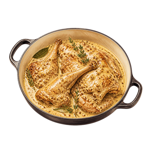 Rabbit with Mustard sticker illustration