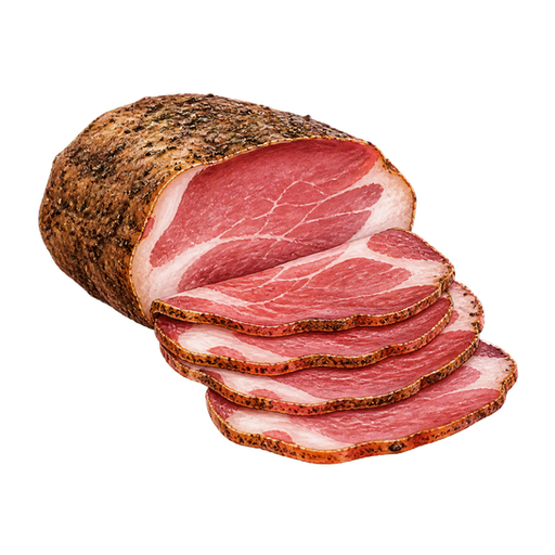 Corsican Cured Loin sticker illustration